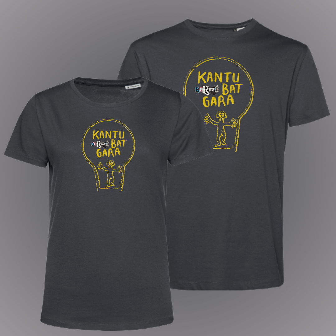Kamiseta organikoa - Kantu BERRI bat gara 3 Kamiseta organikoa - Kantu BERRI bat gara